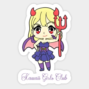 Kawaii Devil Girl Sticker